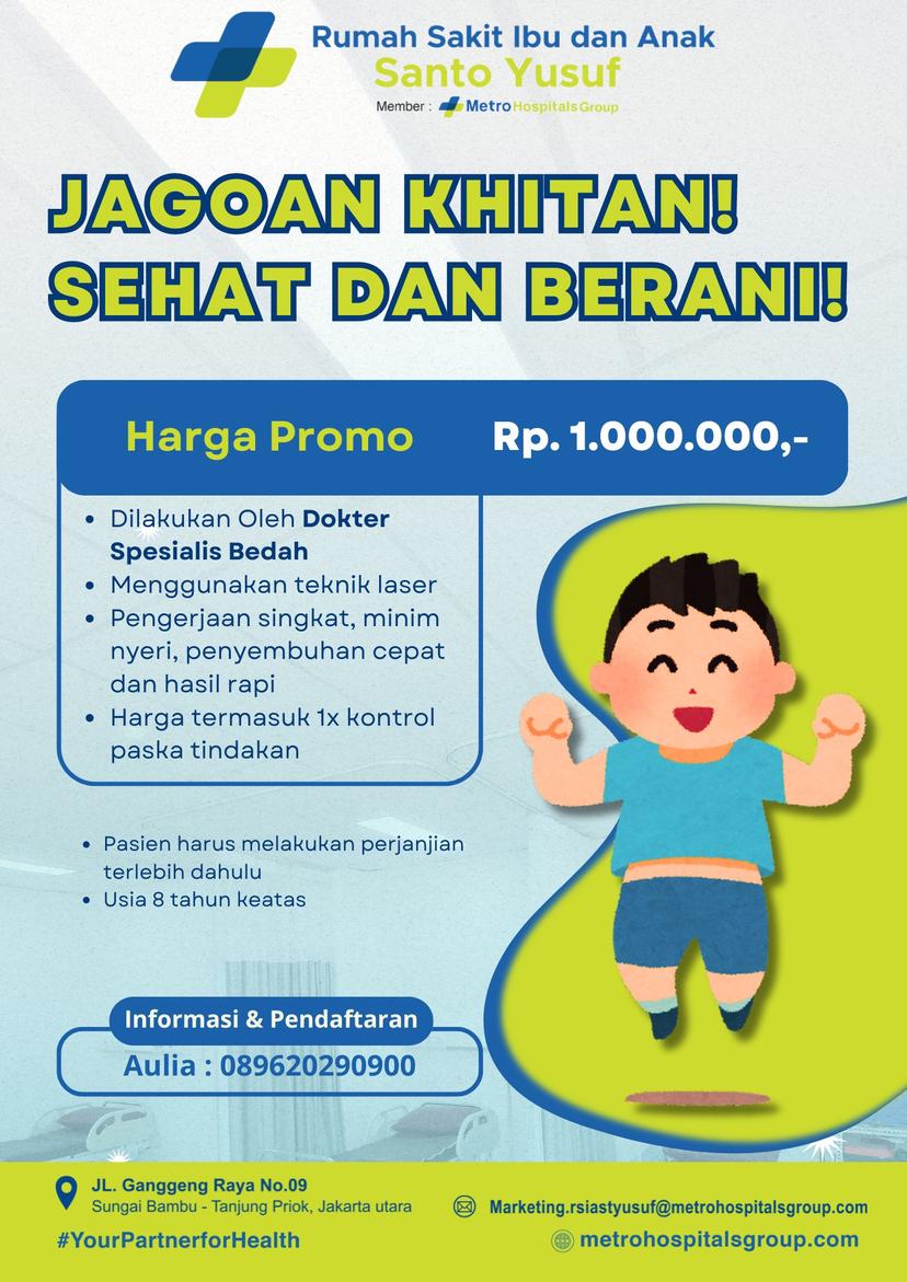 Promo Sunat / Khitan RSIA Santo Yusuf