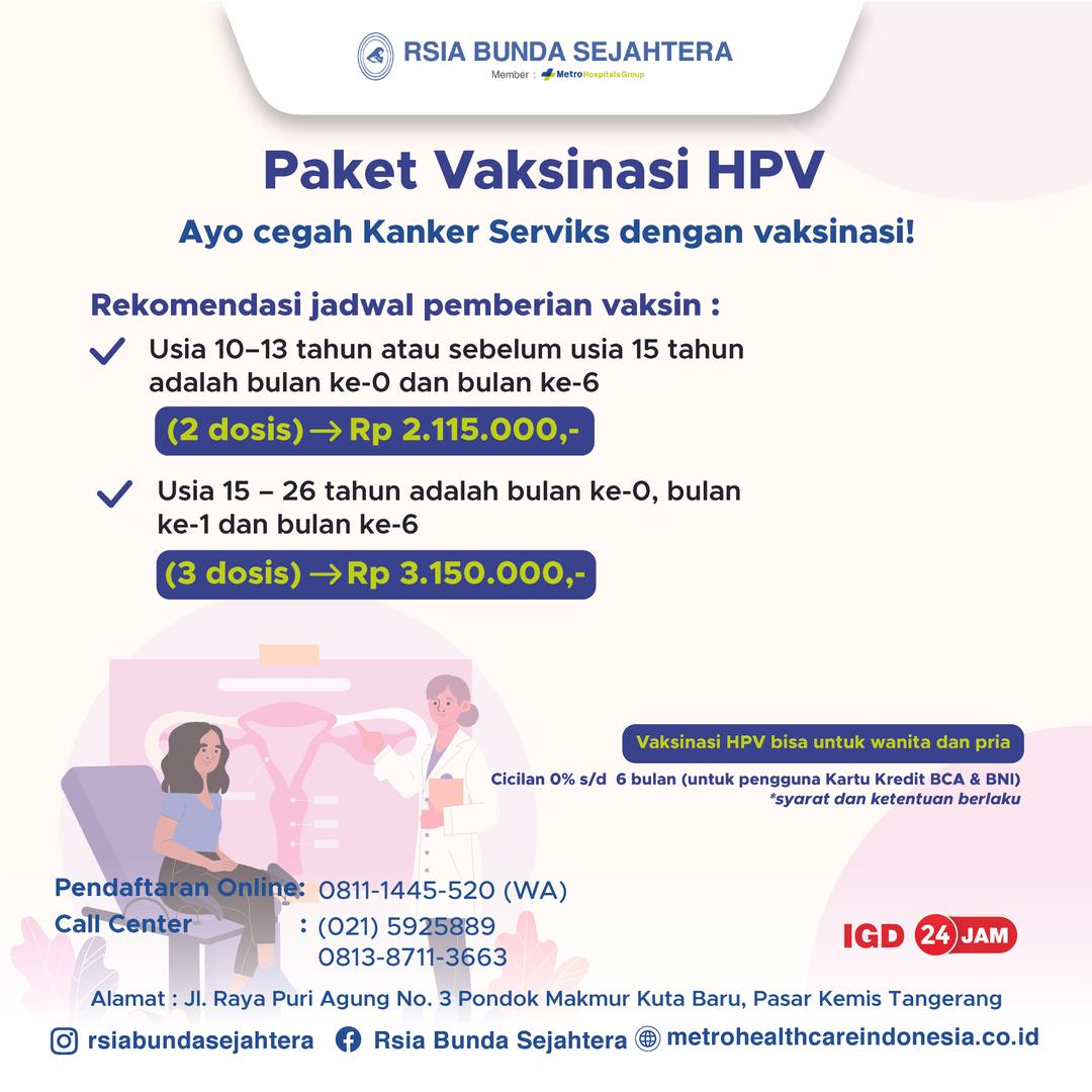 Paket Vaksinasi HPV